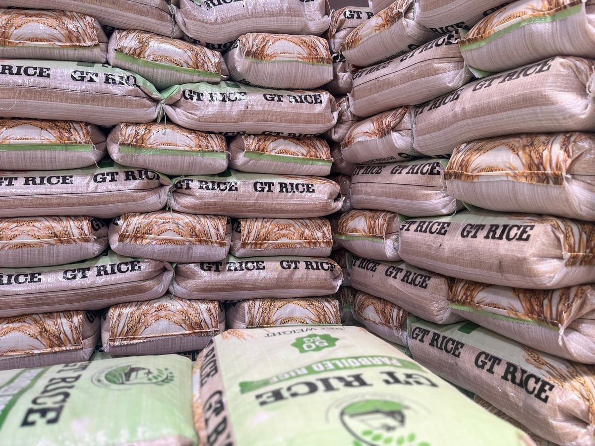 Bulk rice supply from GT Rice Mills warehouse